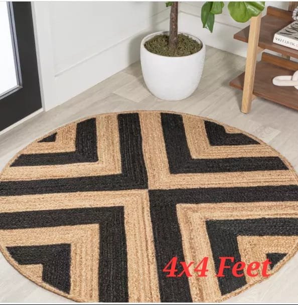 JUTE POUFF OTTOMAN LIGHT