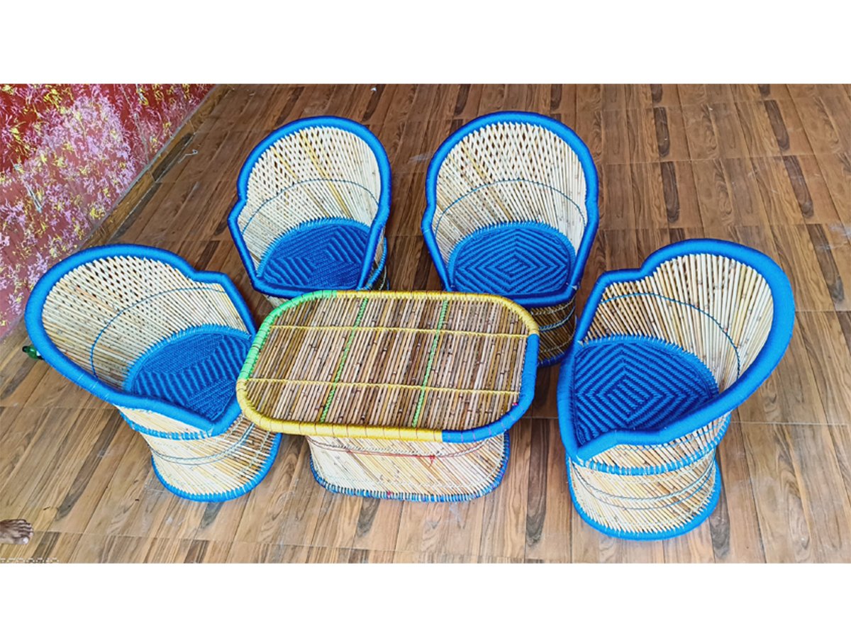 Bamboo  Chair Table set 